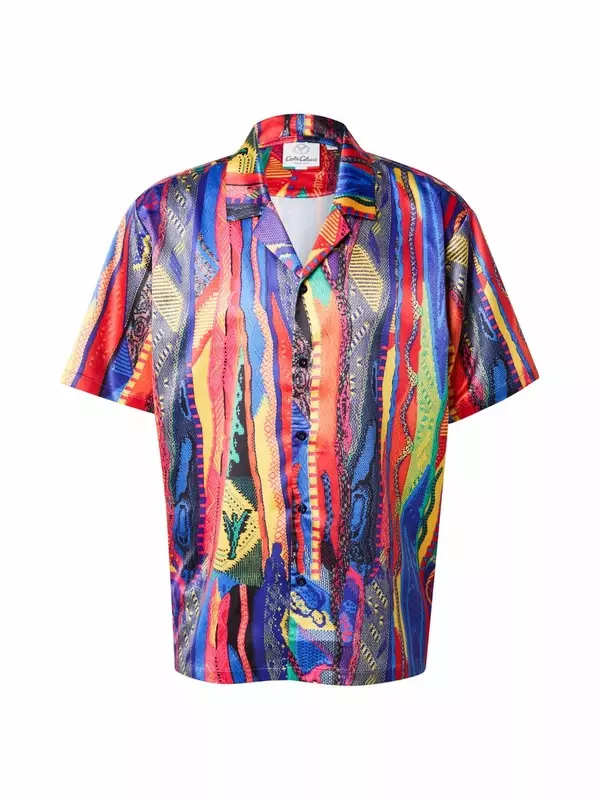 Удобная рубашка на пуговицах Carlo Colucci, красный