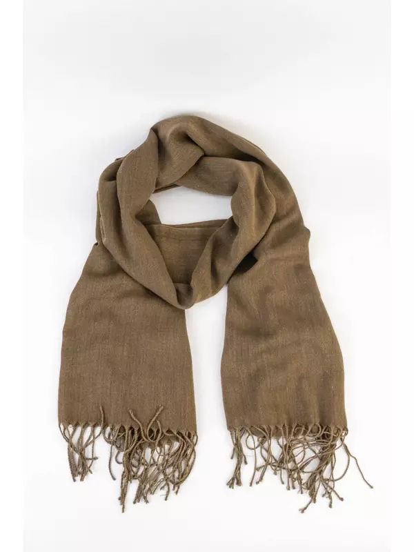 Платок Carolon Весна-лето 2024 для женщин,180х80 см, коричневый