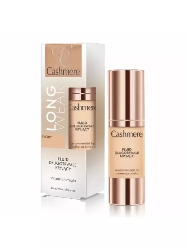 Стойкий покрывающий флюид цвета слоновой кости, 30 мл Cashmere, Long Wear Make-Up