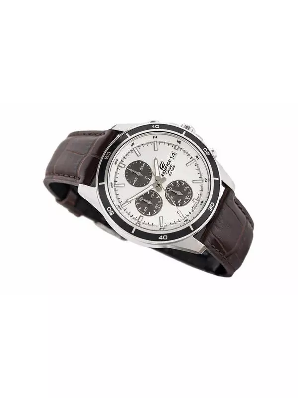 Часы CASIO EDIFICE Series Leisure Fashion Hand Men's Quartz Mens Brown Analog, коричневый