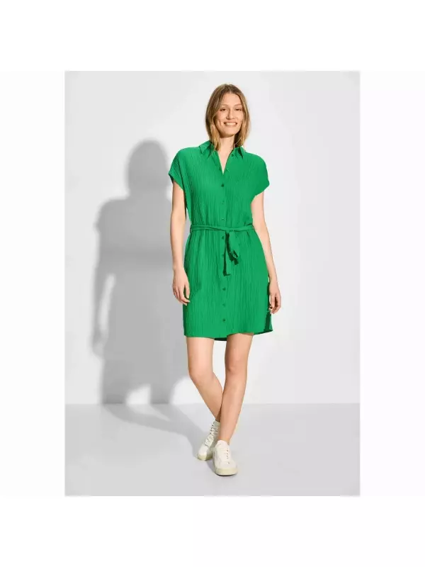 Платье-блузка Cecil с планкой на пуговицах, зеленый