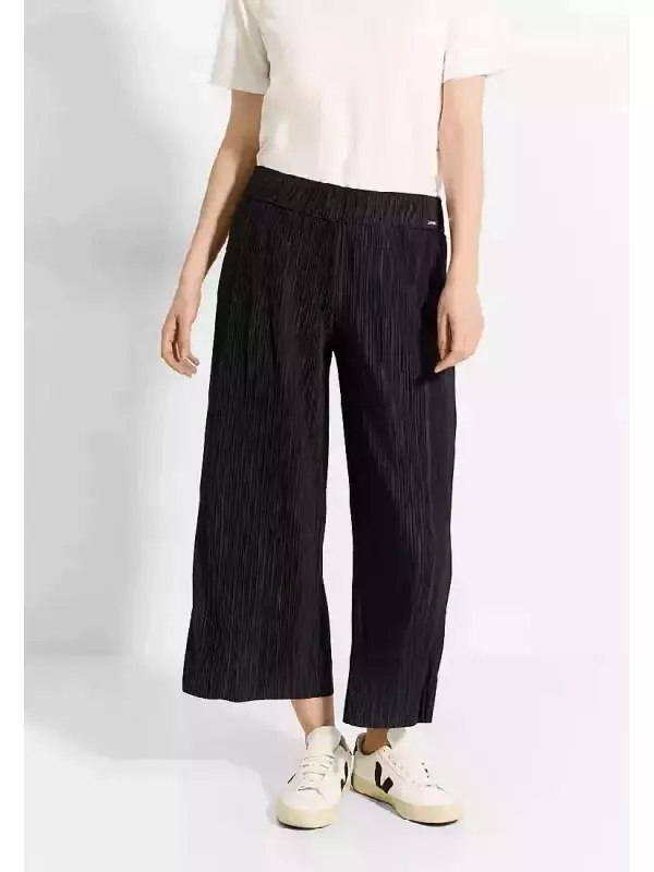 Cecil-кюлоты, завышенная талия, черный