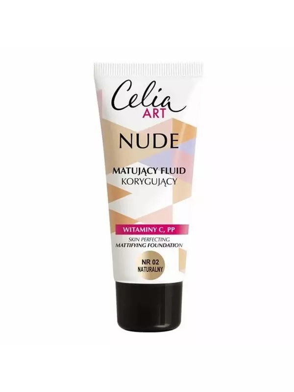 Матирующий корректирующий флюид Art Nude 02 Natural 30мл, Celia