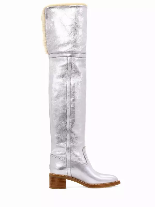 Ботфорты кожаные