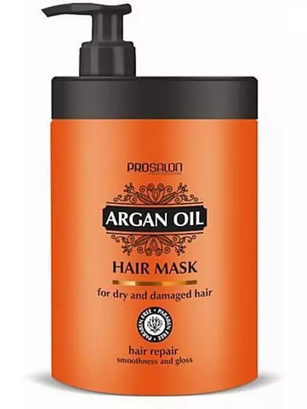 Маска для волос с аргановым маслом, 1000 г Chantal, Prosalon Argan Oil