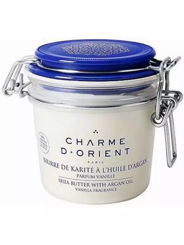 Масло для тела с ароматом ванили Beurre De Karite A L’Huile D’Argan Parfum Vanilla 200мл: Масло 200г