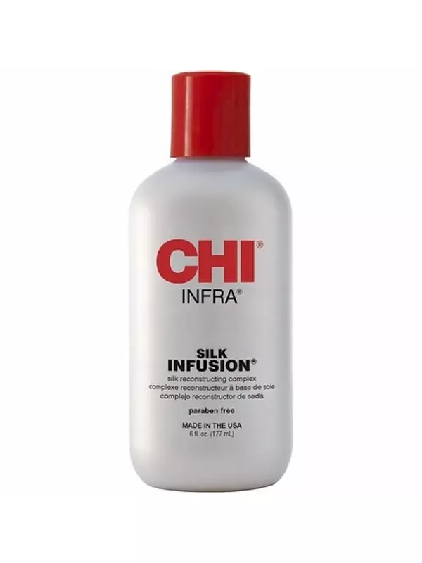 Несмываемая сыворотка для сухих поврежденных волос Silk Infusion, термозащита для всех типов волос, масло для волос перед укладкой, восстанавливающее, укрепляющее и увлажняющее, 177 мл, Chi
