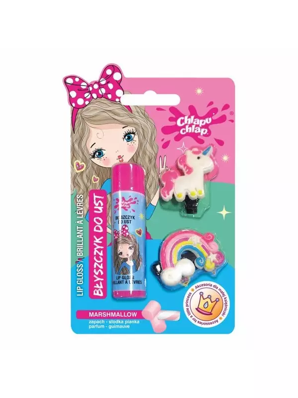 Блеск для губ Marshmallow + заколки для волос (4,2 г + 2 шт.) Chlapu Chlap