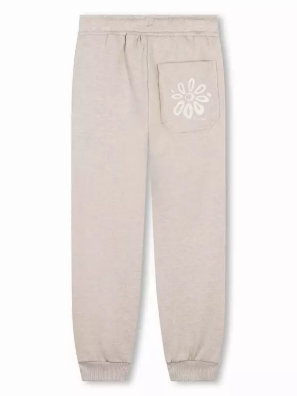 Спортивные брюки с принтом Chloé Kids, нейтральный