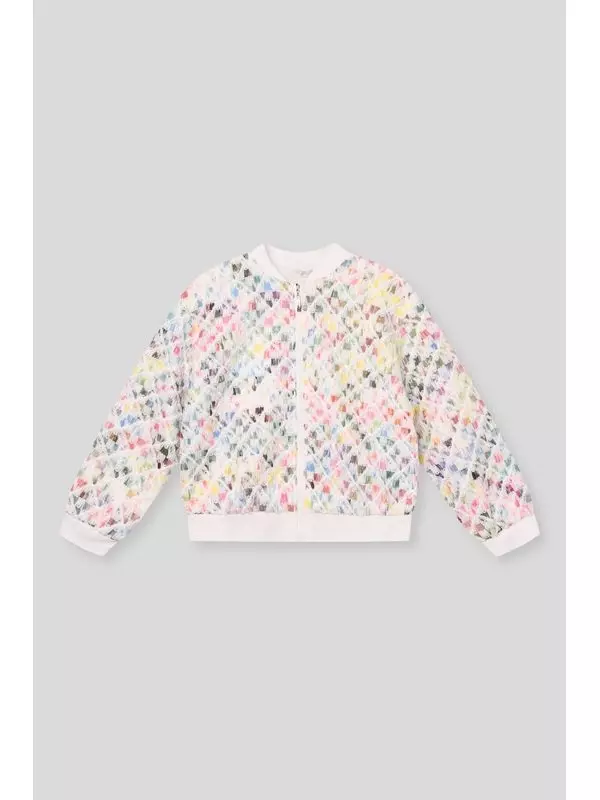 Бомбер из фактурной ткани Choupette