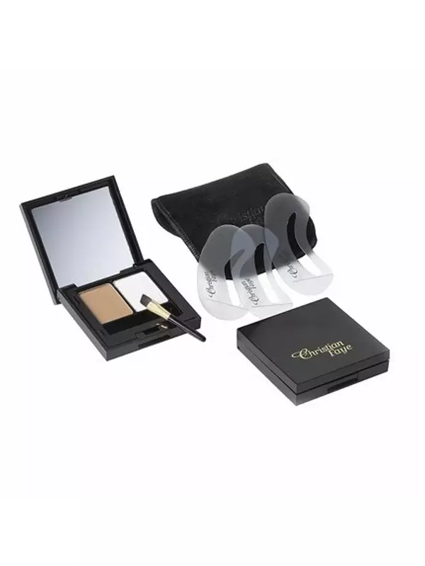 Christian Duo Eyebrow Makeup 3G - Светлый хайлайтер, Christian Faye