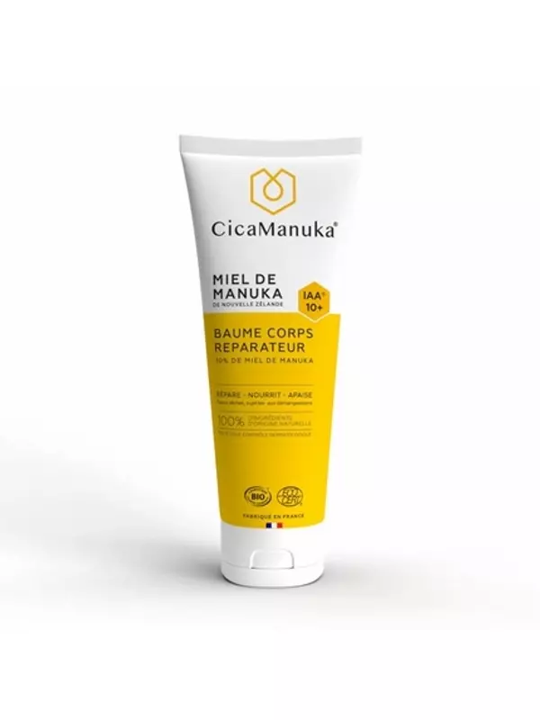 Восстанавливающий бальзам для тела с медом манука IAA10+ способствует восстановлению Cicamanuka