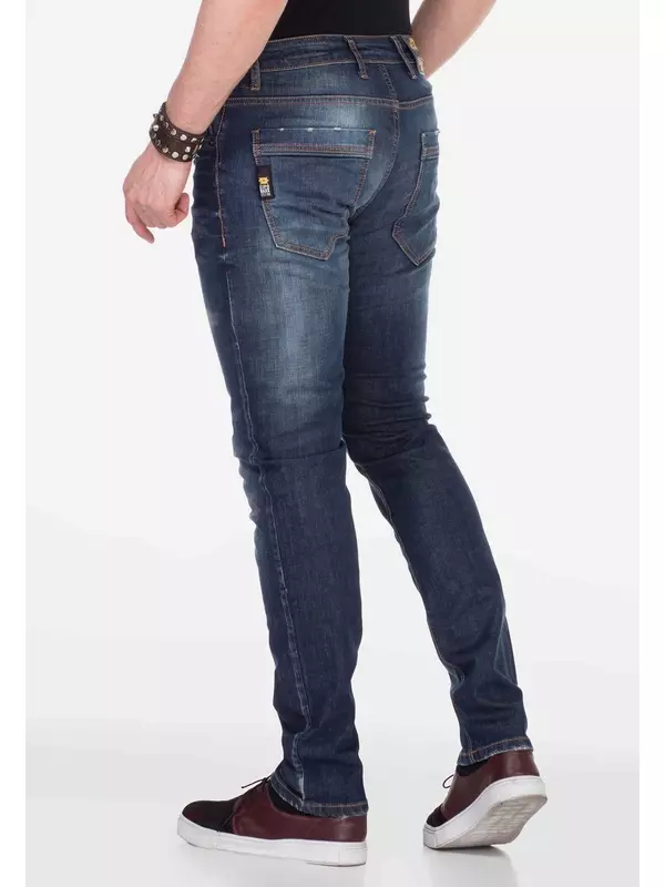Джинсы прямого кроя Cipo & Baxx, темно-синий
