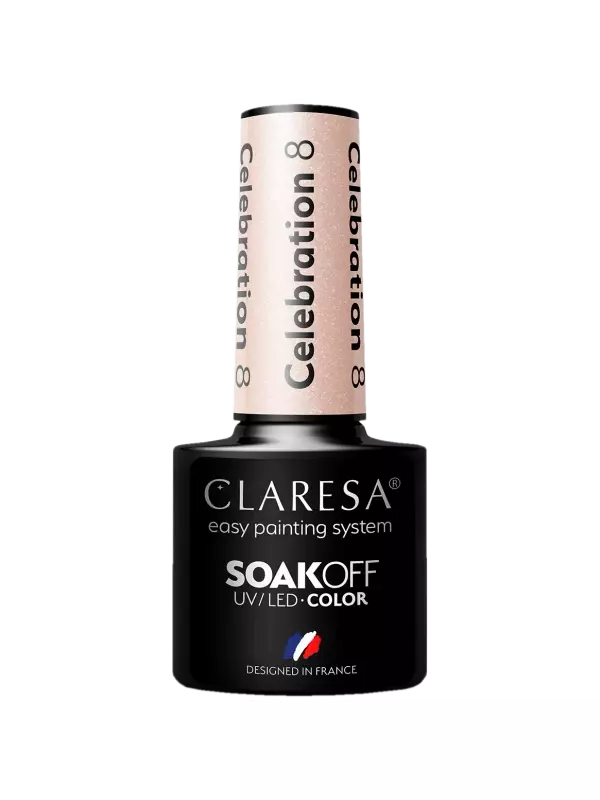 Гибридный лак для ногтей 8 Claresa Celebration, 5 гр