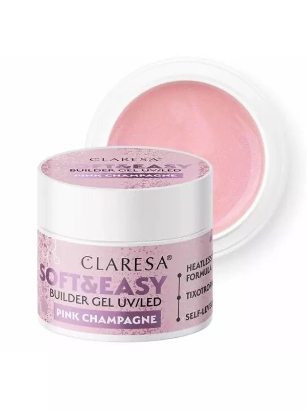 Строительный гель 12 г CLARESA PINK CHAMPAGNE
