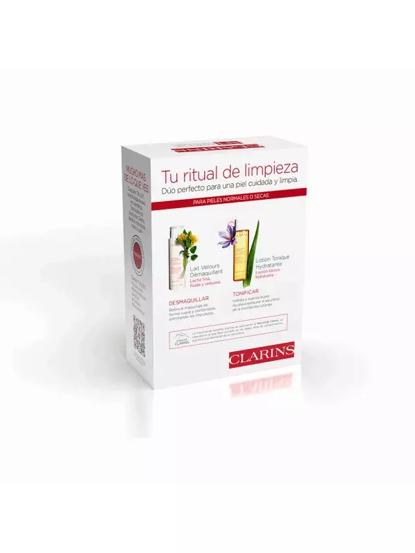 Молочко для лица Leche desmaquillante estuche Clarins, 2 шт.