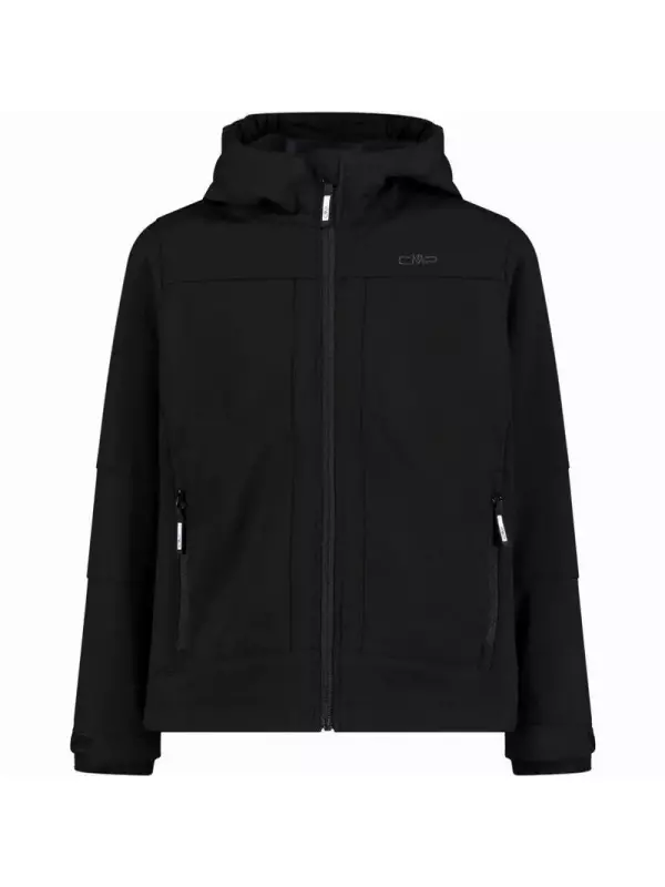 Детская куртка-худи из софтшелла CMP, черный