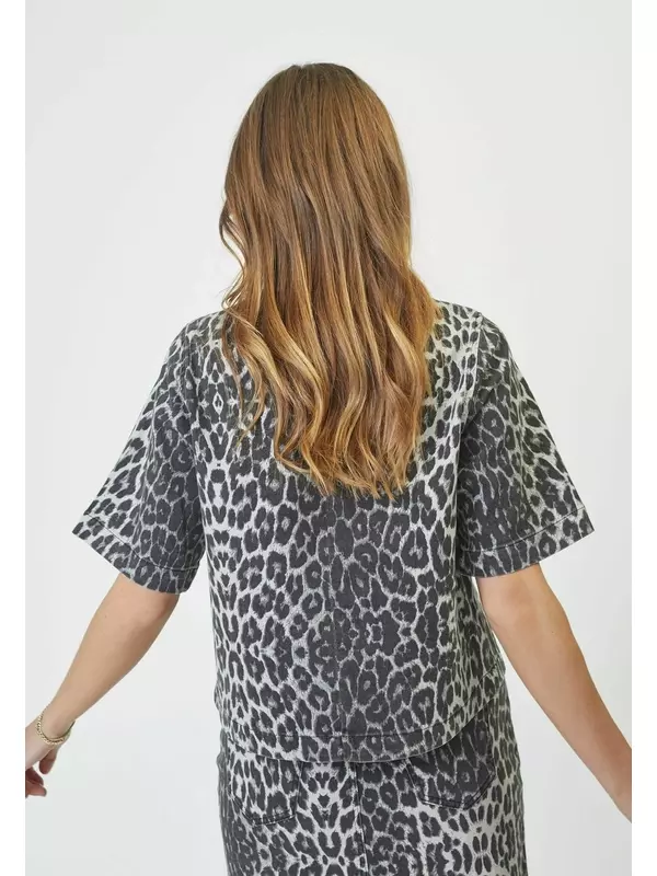 Блуза LEOCC DENIM BLOUSE Co'couture, серый