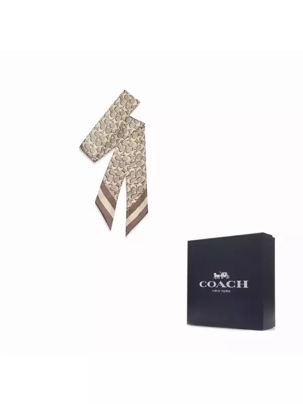 Женский шелковый шарф COACH