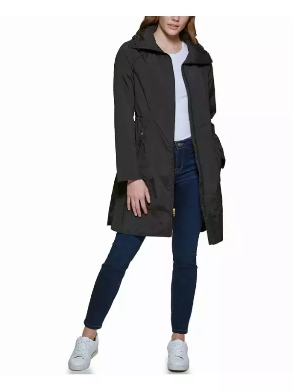 Женский дождевик Signature 36” складной для путешествий Cole Haan, зеленый