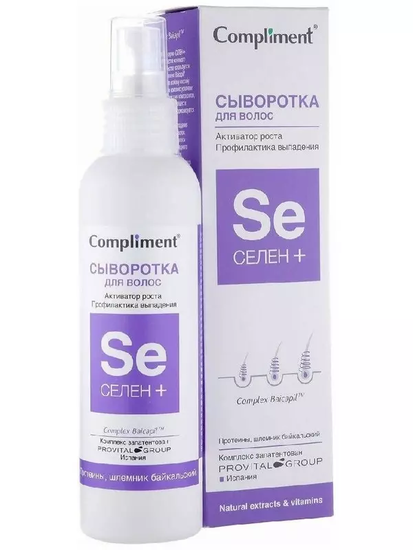 Compliment Селен+ Сыворотка для активации роста волос, 174 г, 150 мл, аэрозоль