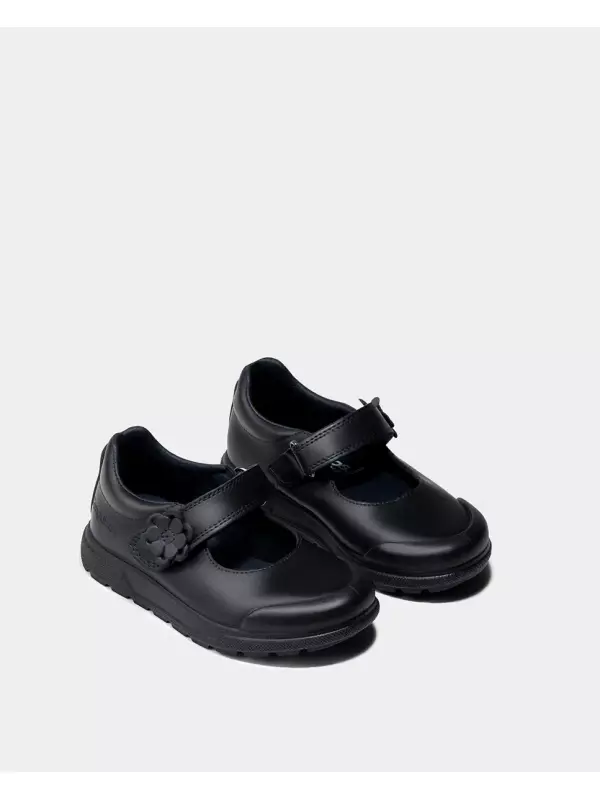 Кожаные туфли Мэри Джейн для девочек с усиленным мыском и застежкой на липучку Conguitos, темно-синий