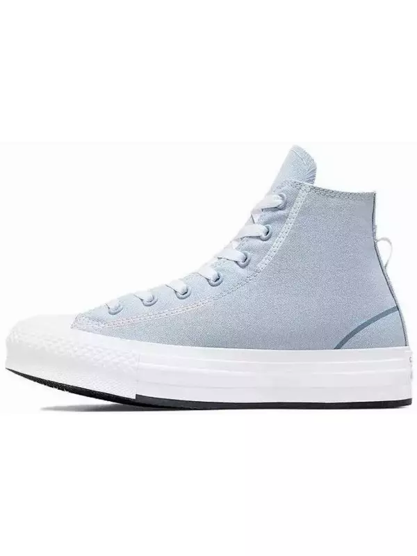 Детские парусиновые туфли Converse All Star Lift GS, Light blue/white