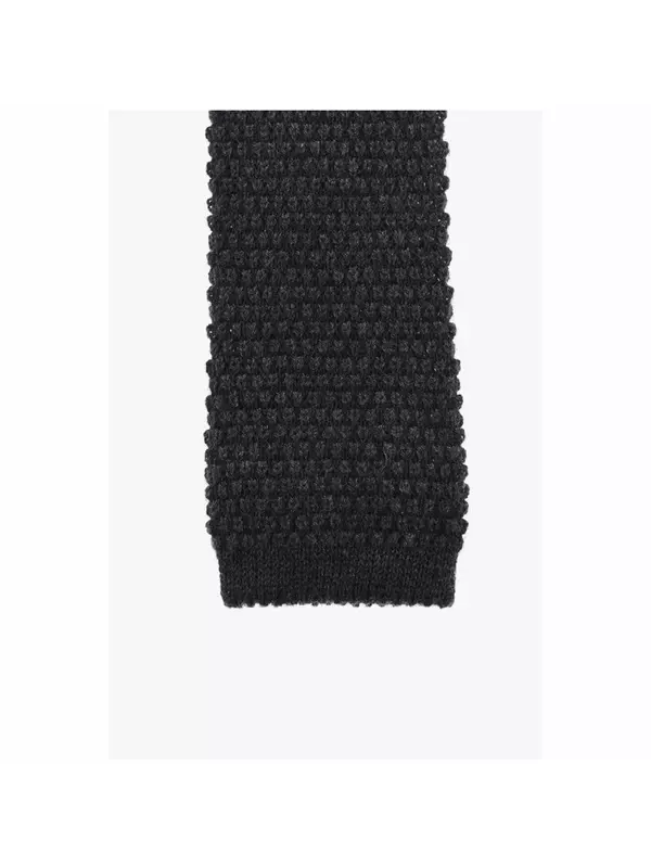 Вязаный галстук из смеси кашемира Corneliani, серый