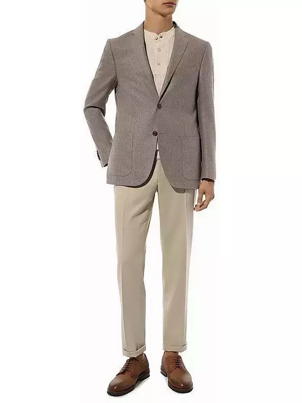 Пиджак из шелка и шерсти Corneliani