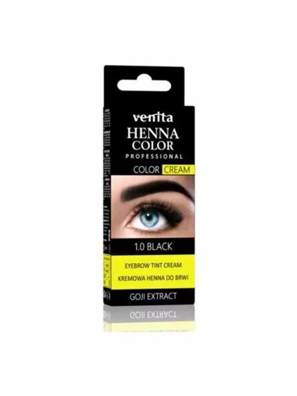 Trendy Venita Хна Venita для бровей и ресниц кремово-черного цвета 30 г, Cosmelogia