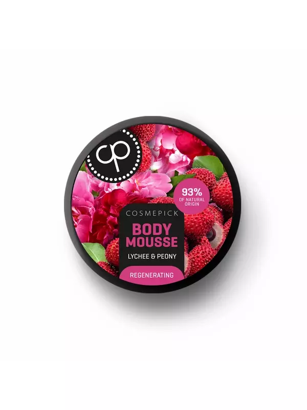 Cosmepick Body Mousse, Мусс для тела с личи и пионом 200 мл