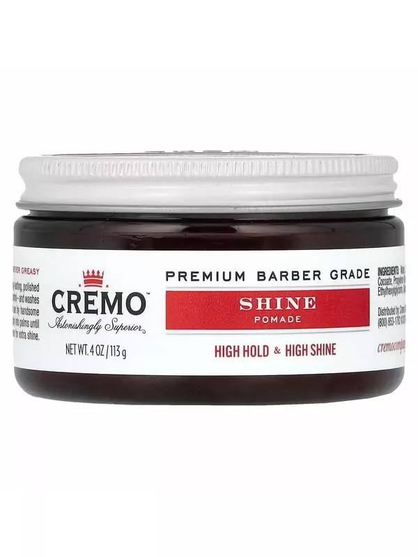 Помада Cremo Shine Pomade для сильной фиксации и блеска, 113 г