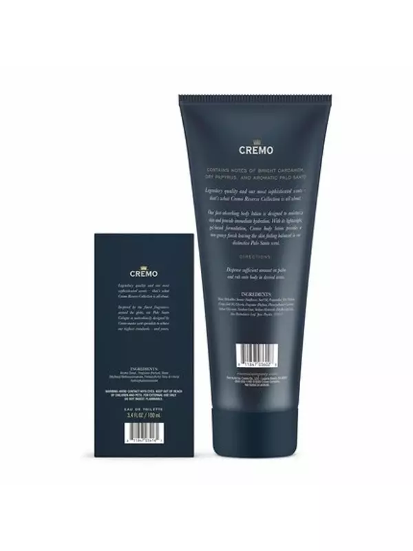 Одеколоном-спрей Palo Santo Reserve Collection, 100 мл + Лосьон для тела Cremo, 240 мл
