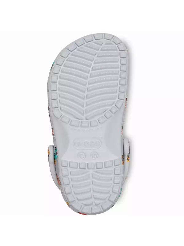 Сабо Crocs Classic Race Cars Graphic, серый