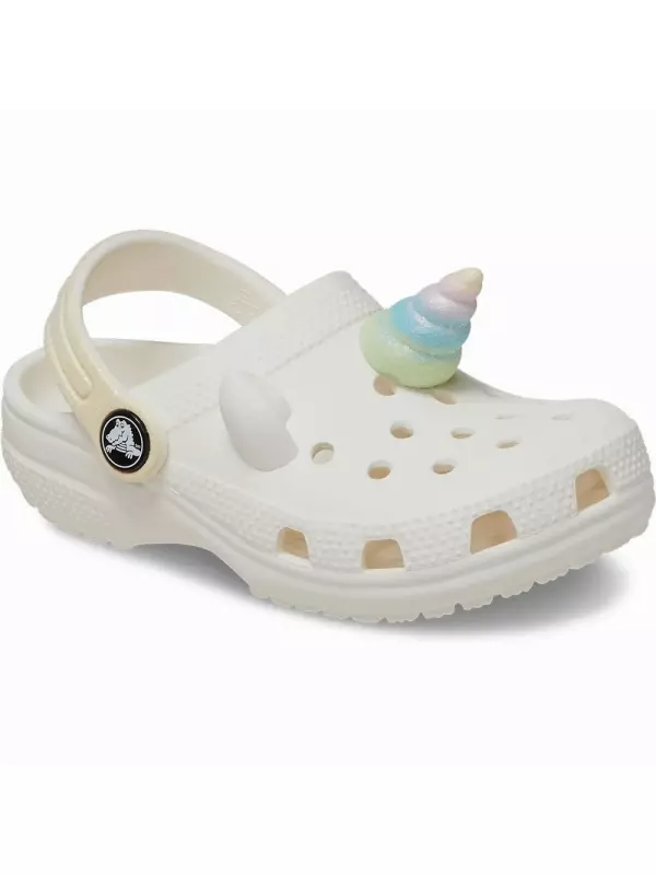 Сабо Crocs Classic IAM Rainbow Unicorn, бежевый