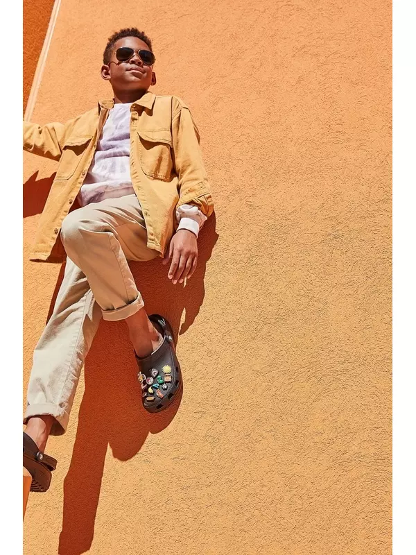 Классические детские сабо унисекс Crocs, черный