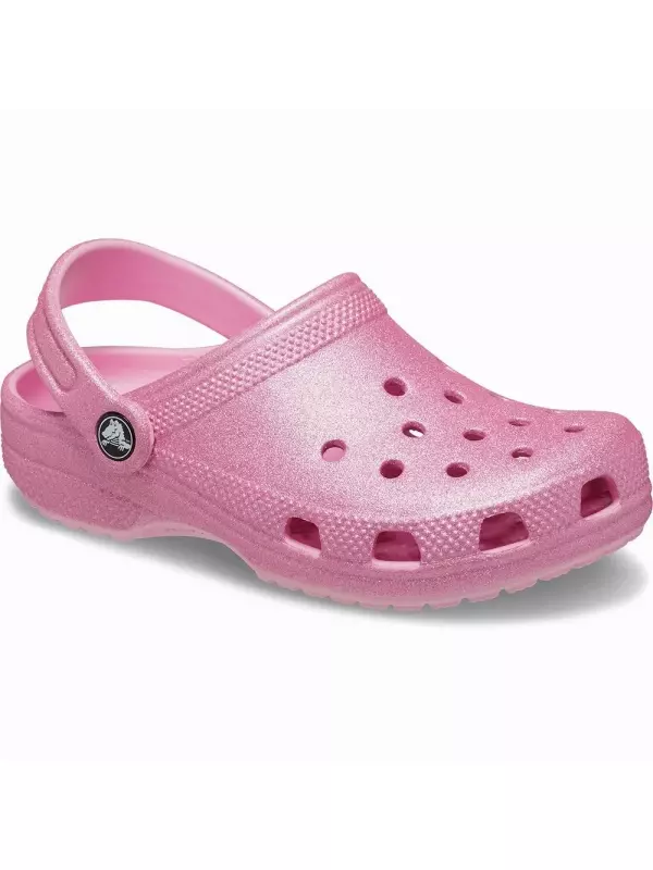 Сабо Crocs Classic Glitter Clog K, розовый