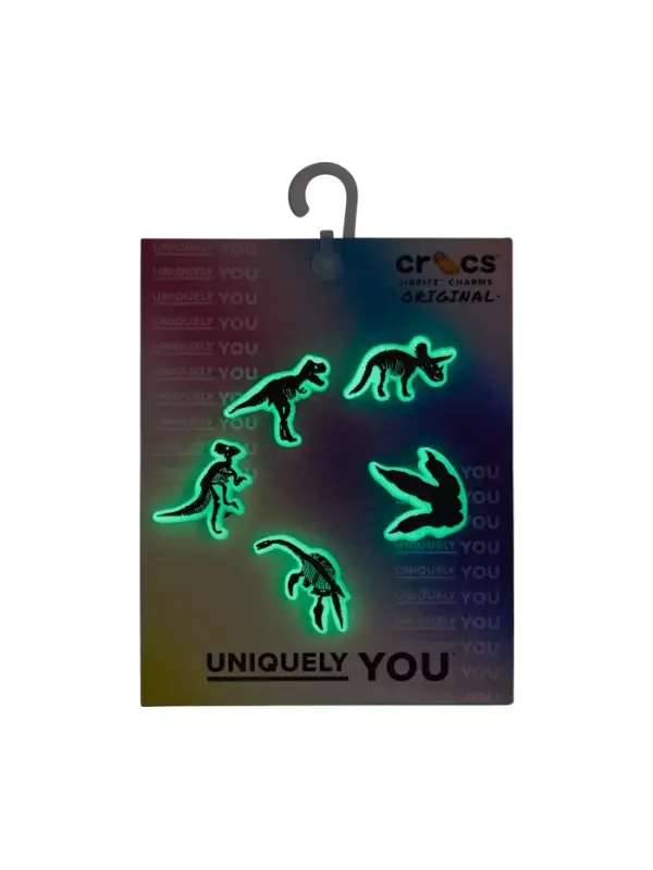 Джиббитсы Glow In The Dark Dino 5 Pack Crocs