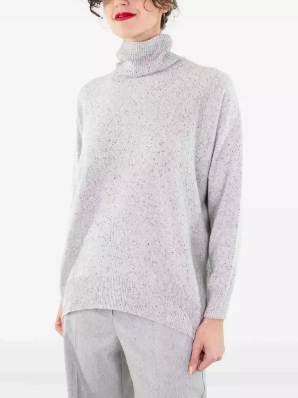 Водолазка в крапинку D.Exterior, серый