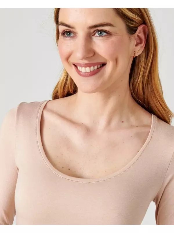 Невидимая термофутболка с длинным рукавом Damart, цвет Marrón claro