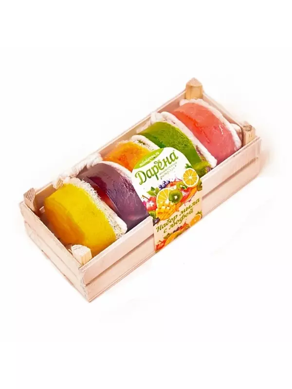 ДАРЕНА МЫЛОВАРЕННАЯ МАСТЕРСКАЯ Набор мыла с люфой №1