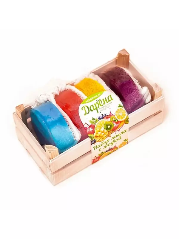 ДАРЕНА МЫЛОВАРЕННАЯ МАСТЕРСКАЯ Набор мыла с люфой №3