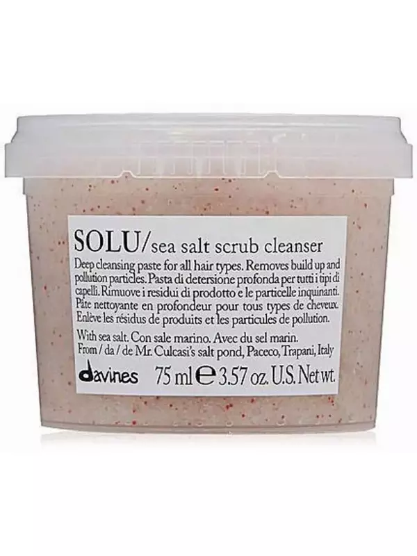Davines Очищающий скраб с морской солью Solu Sea Salt Scrub Cleanser 3,57 унции