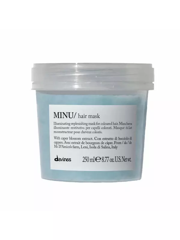 Восстанавливающая маска для окрашенных волос с экстрактом каперсника Davines MINU Hair Mask