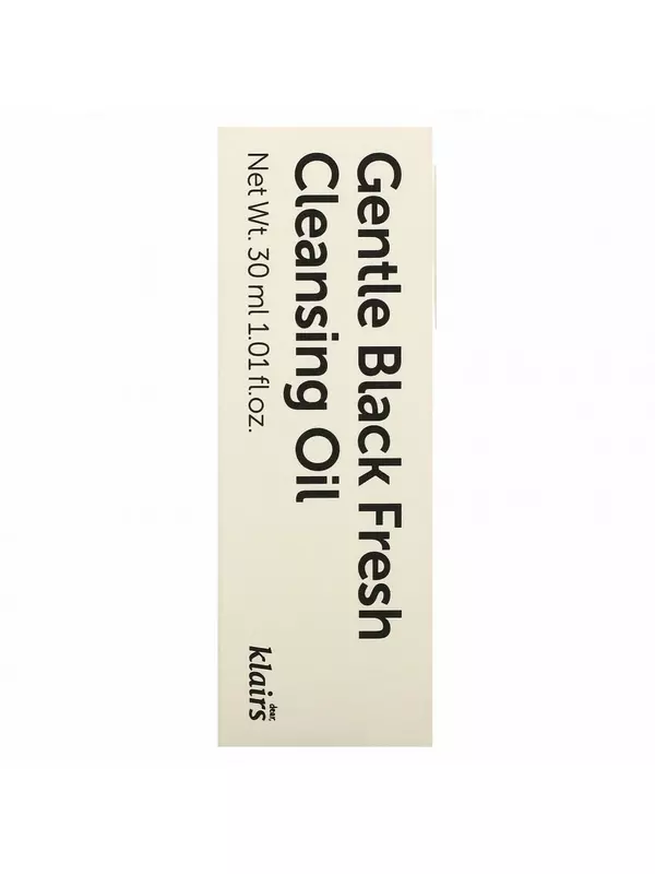 Dear, Klairs, Нежное черное свежее очищающее масло, 30 мл (1,01 жидк. Унции)