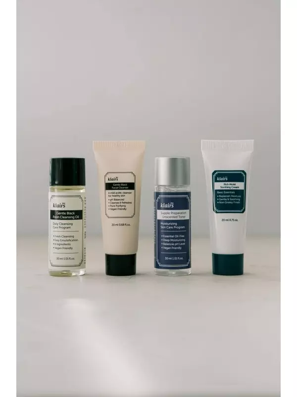 Набор хитов в формате миниатюр для полноценного ухода KLAIRS Skincare Trial Kit 30ml/20ml/30ml/20ml