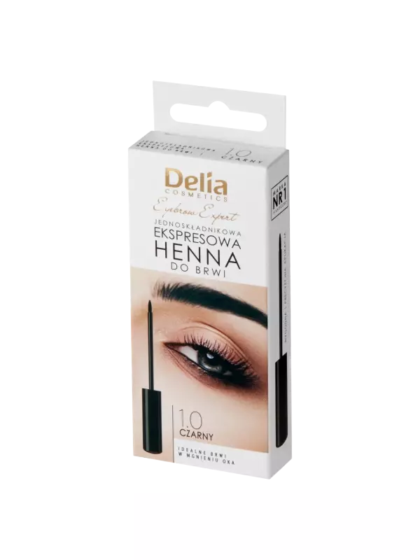 Хна для бровей 1.0 черная Delia Express, 6 мл