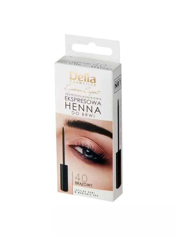 Хна для бровей 4.0 коричневая Delia Express, 6 мл