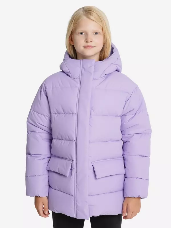 Пуховик для девочек, Фиолетовый