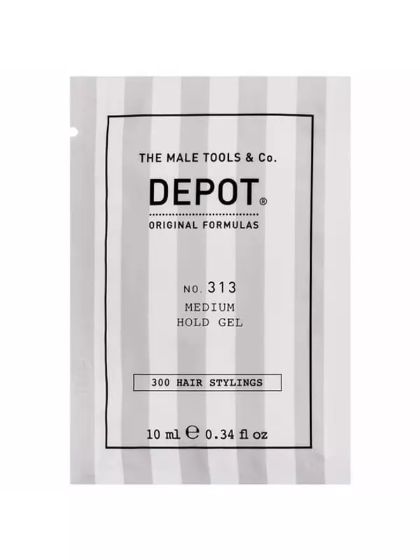 Депо №. 313 Medium Hold Gel, Гель для ежедневной укладки волос, 10 мл, Depot
